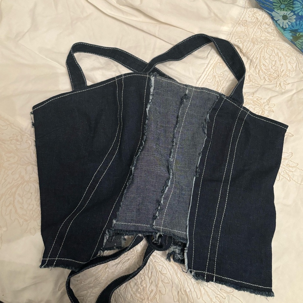 Urban Outfitters Denim Corset top